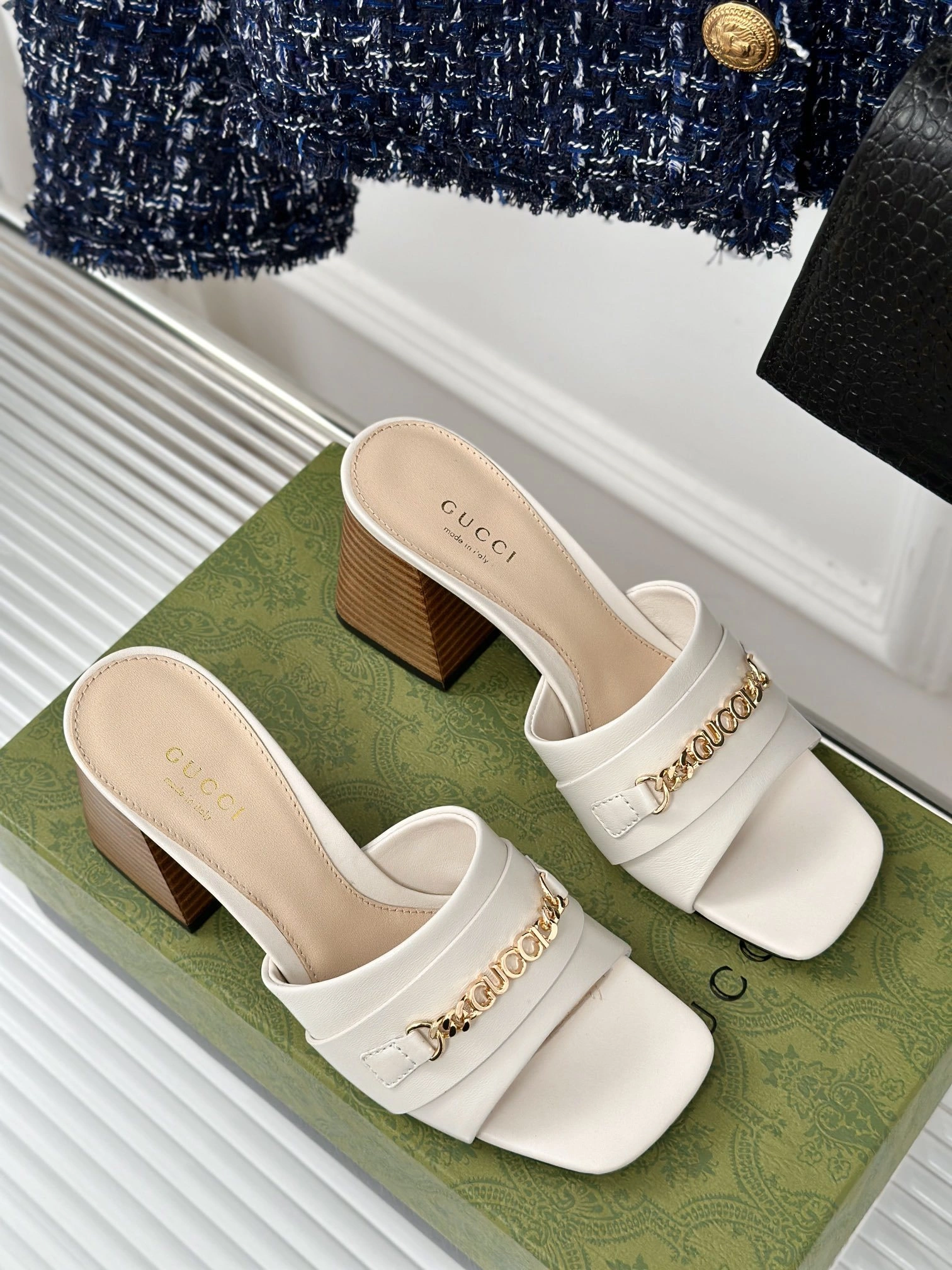 COCO-- 6u33i 786595 AABOC 9540 Calfskin sheepskin Heel height：7.5CM item:D-X187H2821